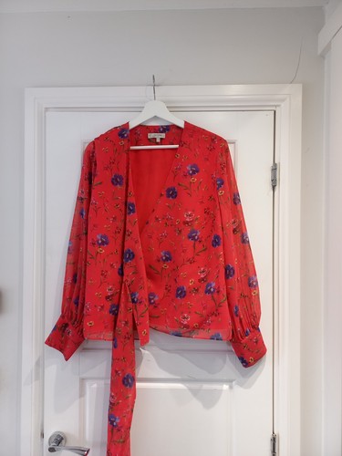 Hobbs red blue floral - red,